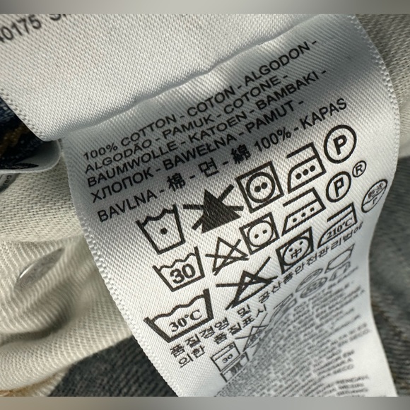 Levis Mens 569 Blue Denim Straight Leg Jeans Size 36x30 - Picture 11 of 12